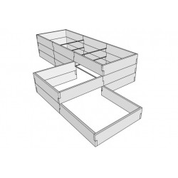 Skrzynia ogrodowa - kształt 17, typ T - stopniowany2