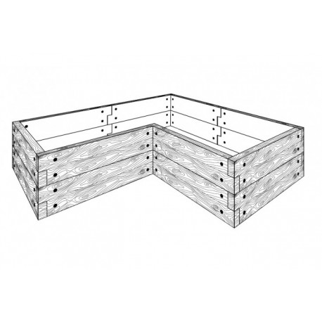 Rabaty ogrodowe - kształt 2, typ Z, H - 58 cm 2