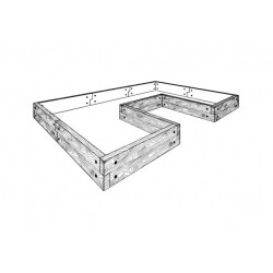 Rabata ogrodowa - kształt 4, typ Z, H - 29 cm 1