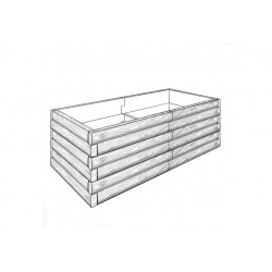 Podwyższone grządki - kształt 1, H - 81 cm 