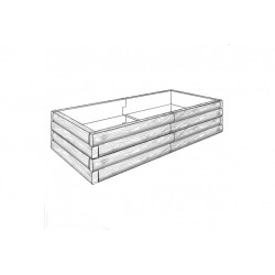 Podwyższone grządki - kształt 1, H - 54 cm 3