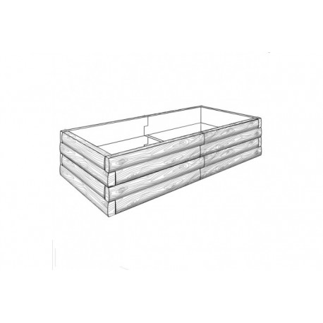 Podwyższone grządki - kształt 1, H - 54 cm 3