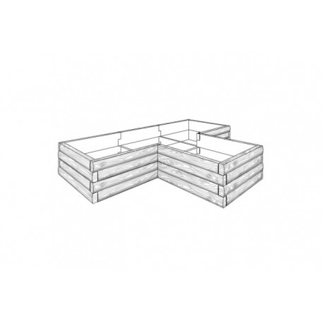 Podwyższone grządki kształt 5, H - 54 cm 3