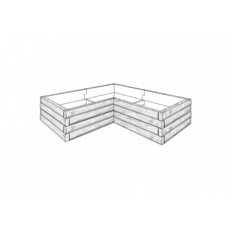 Podwyższone grządki - kształt 2, H - 54 cm13