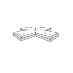 Podwyższone grządki - kształt 6, H - 27 cm 3