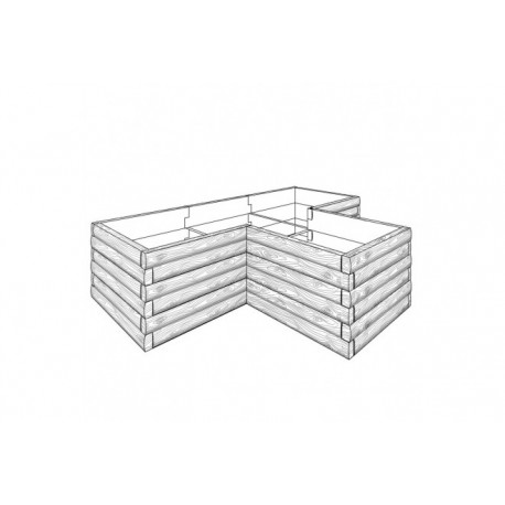 Podwyższone grządki - kształt 5, H - 81 cm 3